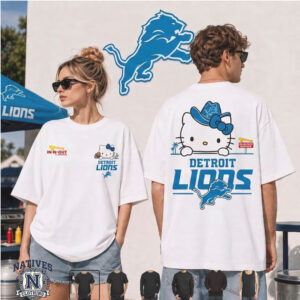 Detroit Football Hello Kitty In N Out T Shirt