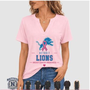 Detroit Lions Breast Cancer Awareness Faith T Shirt