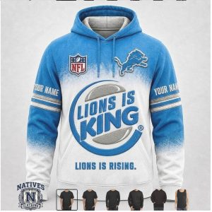 Detroit Lions Football King Parody Graphic Apparel