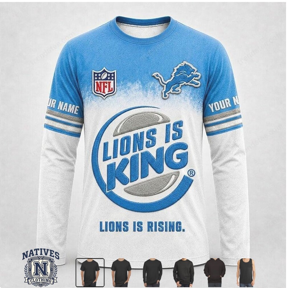 Detroit Lions Football King Parody Graphic Apparel Detroit Lions Football King Parody Graphic Apparel