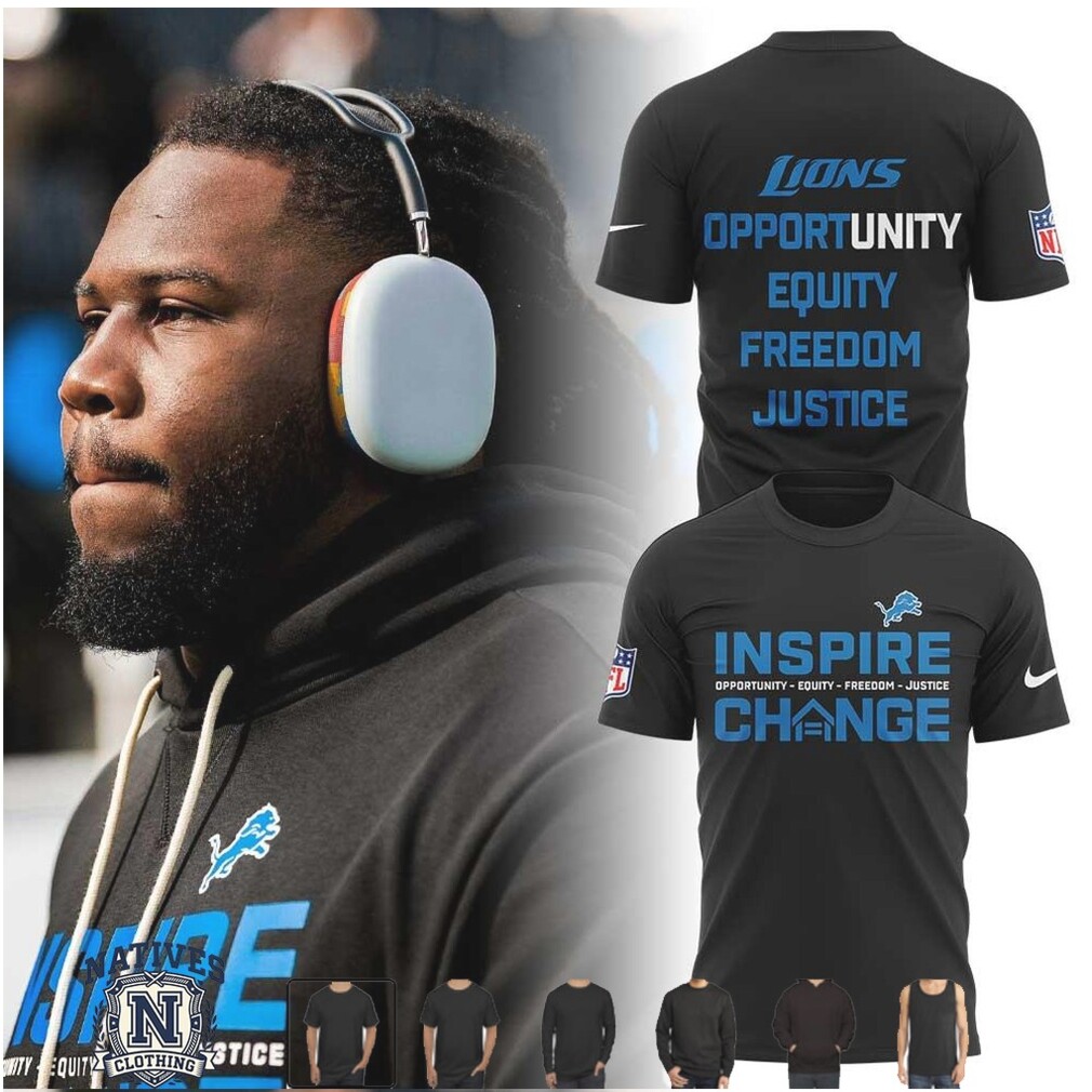 Detroit Lions Inspire Change Social Justice T Shirt Detroit Lions Inspire Change Social Justice T Shirt