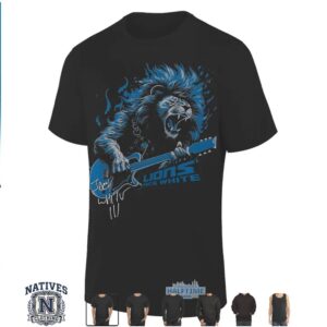 Detroit Lions Jack White Thanksgiving Halftime Show Guitar T Shirt