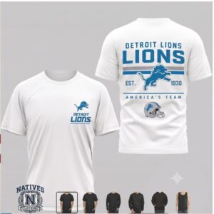 Detroit Lions Mascot Football Vintage Style T Shirt