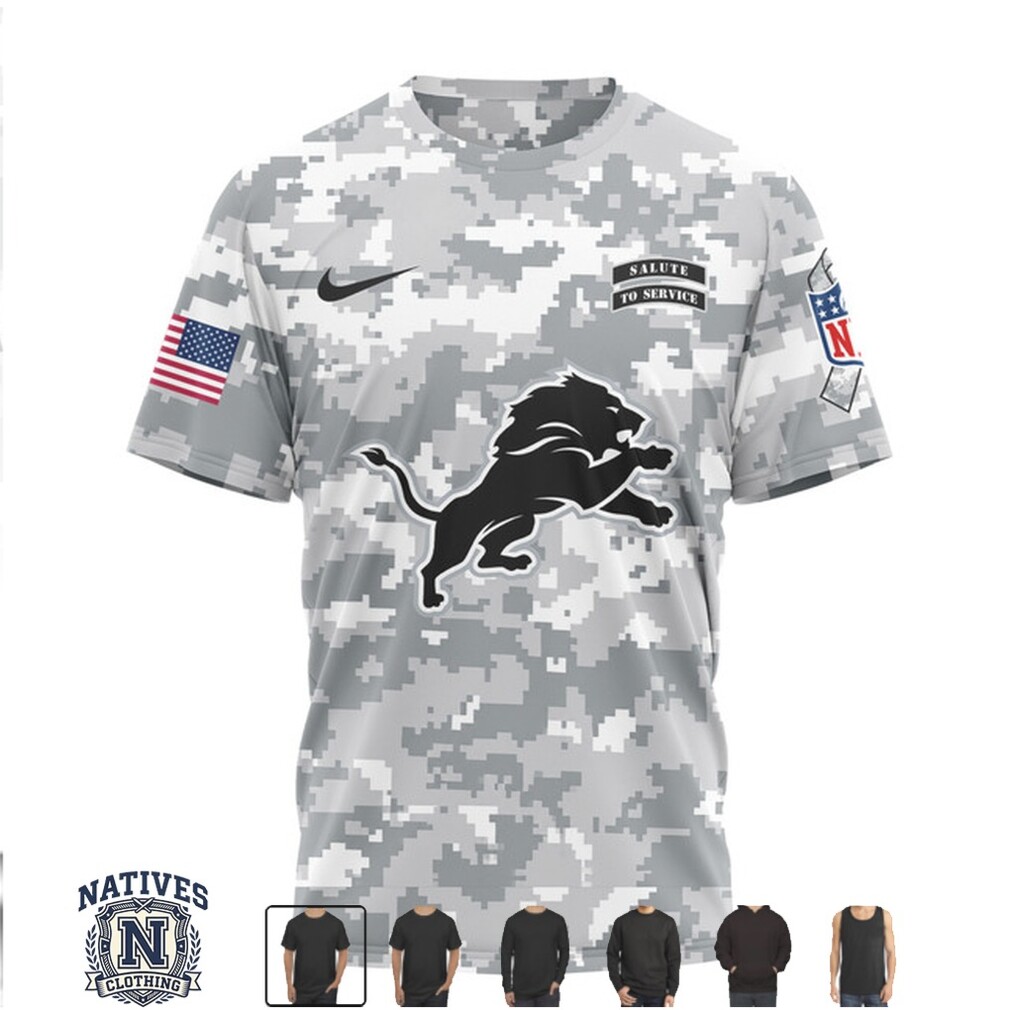 Detroit Lions Salute To Service Camo Custom Name Number Jersey Detroit Lions Salute To Service Camo Custom Name Number Jersey