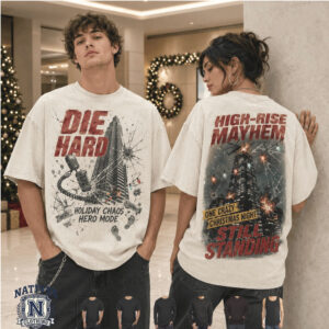 Die Hard Plaza High Rise Mayhem Christmas Night T Shirt