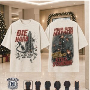 Die Hard Plaza High Rise Mayhem Christmas Night T Shirt