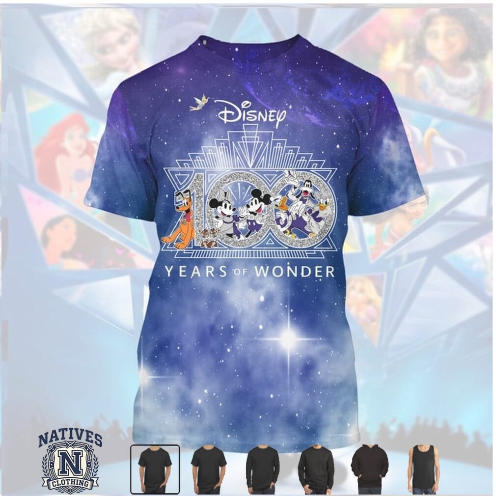 Disney 100 Years Of Wonder Mickey Mouse Galaxy Space T Shirt Disney 100 Years Of Wonder Mickey Mouse Galaxy Space T Shirt