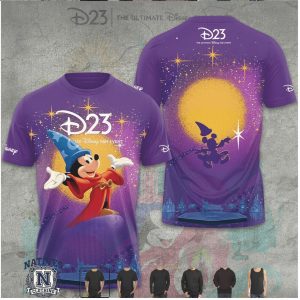 Disney D23 Sorcerer Mickey Magic Night Sky Event T Shirt