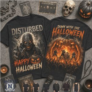 Disturbed Scarecrow Pumpkin Down With The Halloween T Shirt