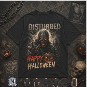 Disturbed Scarecrow Pumpkin Down With The Halloween T Shirt