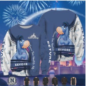 Eeyore Thanks For Noticin Me Blue Cartoon Graphic T Shirt