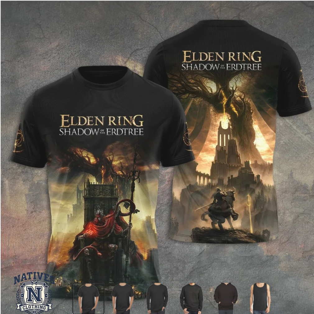 Elden Ring Shadow Of The Erdtree Dark Fantasy Gaming T Shirt Elden Ring Shadow Of The Erdtree Dark Fantasy Gaming T Shirt