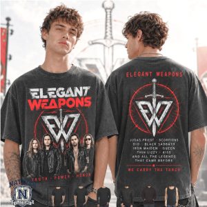 Elegant Weapons Heavy Metal Band Truth Power Honor T Shirt