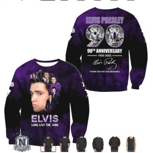 Elvis Presley 90th Anniversary Long Live The King T Shirt