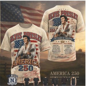 Elvis Presley America 250 Years Of Freedom Tribute T Shirt