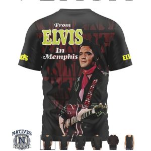 Elvis Presley From Memphis Golden Suit Stage Performance Music T Shirt