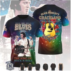 Elvis Presley Graceland King Of Rock And Roll Memphis Tennessee T Shirt