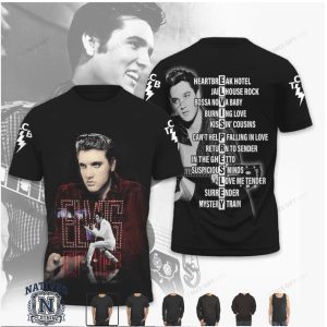 Elvis Presley Heartbreak Hotel Tracklist Signature T Shirt