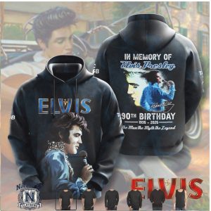 Elvis Presley In Memory 90th Birthday Man Myth Legend Tribute T Shirt