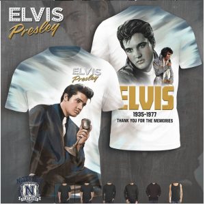 Elvis Presley King Of Rock And Roll Vintage Style T Shirt