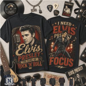 Elvis Presley King Of Rock N Roll Vintage Concert T Shirt