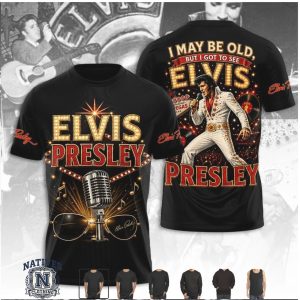 Elvis Presley Las Vegas Concert Signature Microphone T Shirt