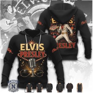 Elvis Presley Las Vegas Concert Signature Microphone T Shirt