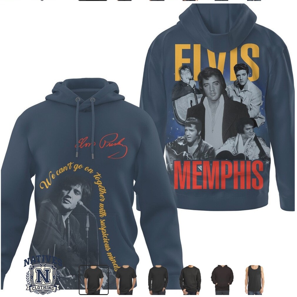 Elvis Presley Memphis Suspicious Minds Lyric Graphic T Shirt Elvis Presley Memphis Suspicious Minds Lyric Graphic T Shirt