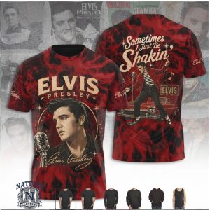 Elvis Presley Sometimes I Just Be Shakin 1950s Vintage Style Hoodie