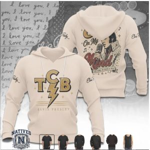Elvis Presley TCB In My Mind The King Of Rock And Roll Beige T Shirt