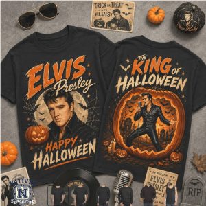 Elvis Presley The King Of Halloween Spooky T Shirt