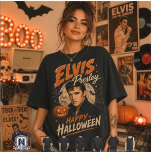Elvis Presley The King Of Halloween Spooky T Shirt