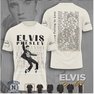 Elvis Presley The King Of Rock And Roll Signature T Shirt