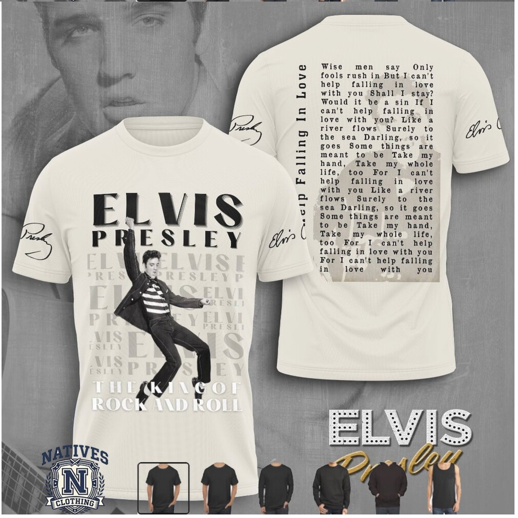 Elvis Presley The King Of Rock And Roll Signature T Shirt Elvis Presley The King Of Rock And Roll Signature T Shirt