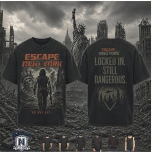 Escape From New York Snake Plissken Vintage Black T Shirt