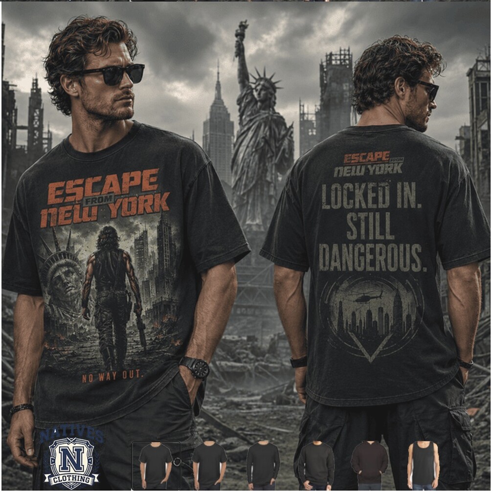 Escape From New York Snake Plissken Vintage Black T Shirt Escape From New York Snake Plissken Vintage Black T Shirt
