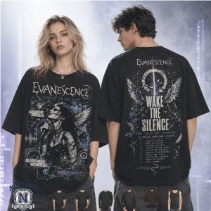 Evanescence Wake The Silence Gothic Rock Band Graphic T Shirt