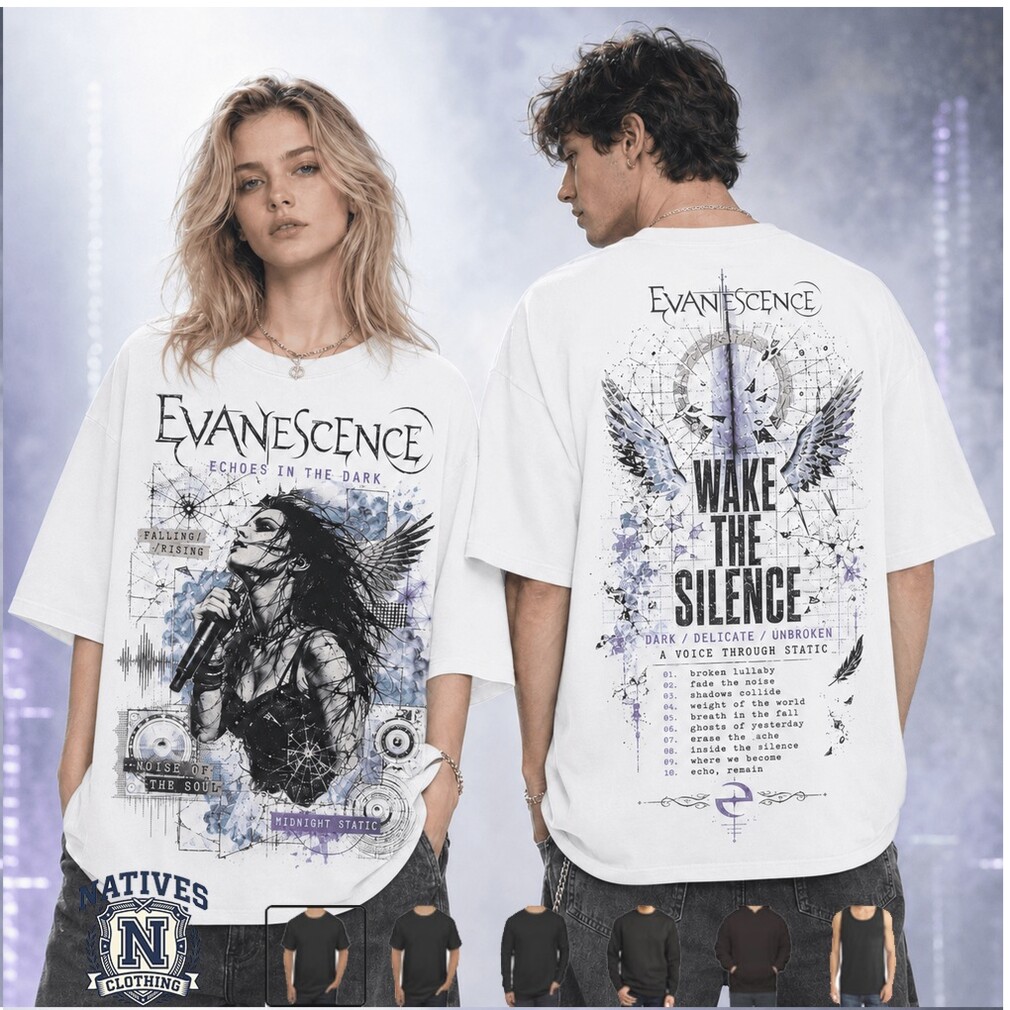 Evanescence Wake The Silence Gothic Rock Band Graphic T Shirt Evanescence Wake The Silence Gothic Rock Band Graphic T Shirt
