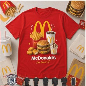 Fast Food McDonald Burger Fries Jars Jam Classic Graphic T Shirt