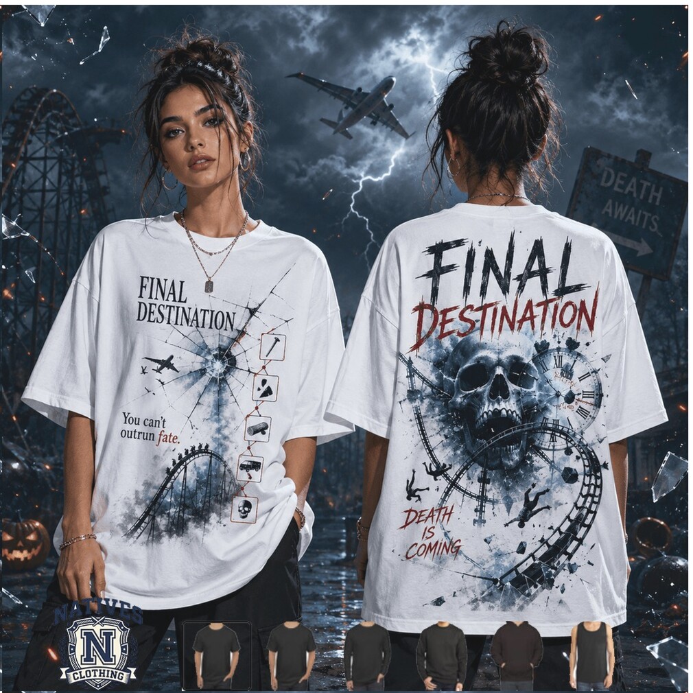 Final Destination Horror Movie Roller Coaster Skull T Shirt Final Destination Horror Movie Roller Coaster Skull T Shirt