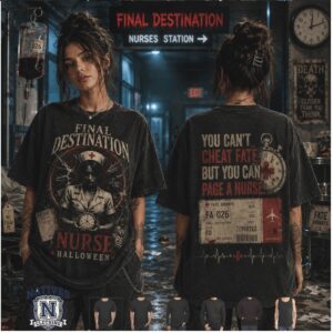Final Destination Nurse Halloween Spooky Horror T Shirt