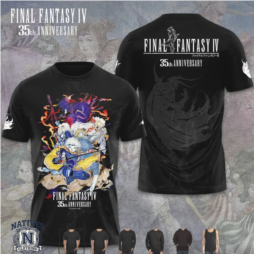 Final Fantasy IV 35th Anniversary Epic Battle Fantasy T Shirt Final Fantasy IV 35th Anniversary Epic Battle Fantasy T Shirt