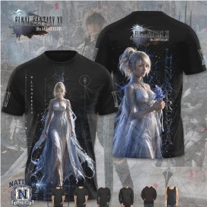 Final Fantasy Lunafreya Anniversary White Dress Graphic T Shirt