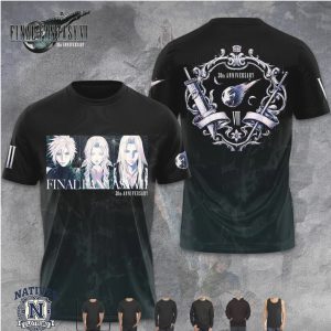 Final Fantasy VII 30th Anniversary Cloud Sephiroth Character T Shirt