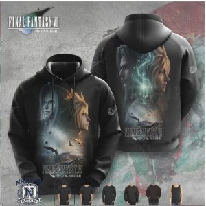 Final Fantasy VII 30th Anniversary Cloud and Sephiroth Portrait T Shirt