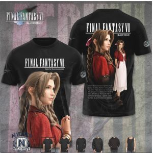 Final Fantasy VII Aerith Character Gaming T Shirt