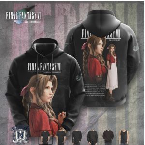 Final Fantasy VII Aerith Gainsborough Anniversary Hoodie