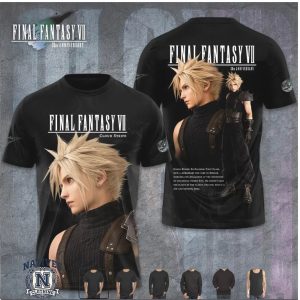 Final Fantasy VII Cloud Strife Anniversary T Shirt