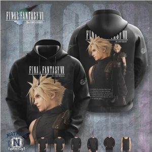 Final Fantasy VII Cloud Strife Anniversary T Shirt