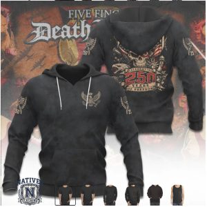 Five Finger Death Punch 250 Years Of Freedom Skull T Shirt